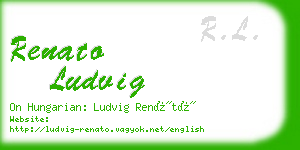 renato ludvig business card